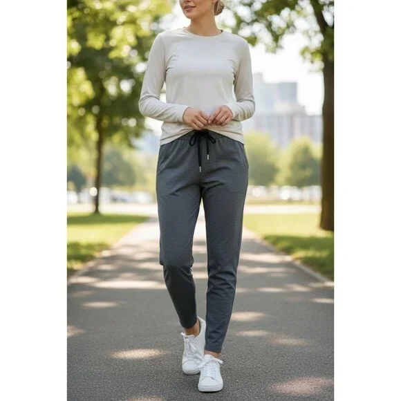 Lululemon On The Fly Pant 28” Heathered Black Luxtreme Size 8 - Picture 1 of 6